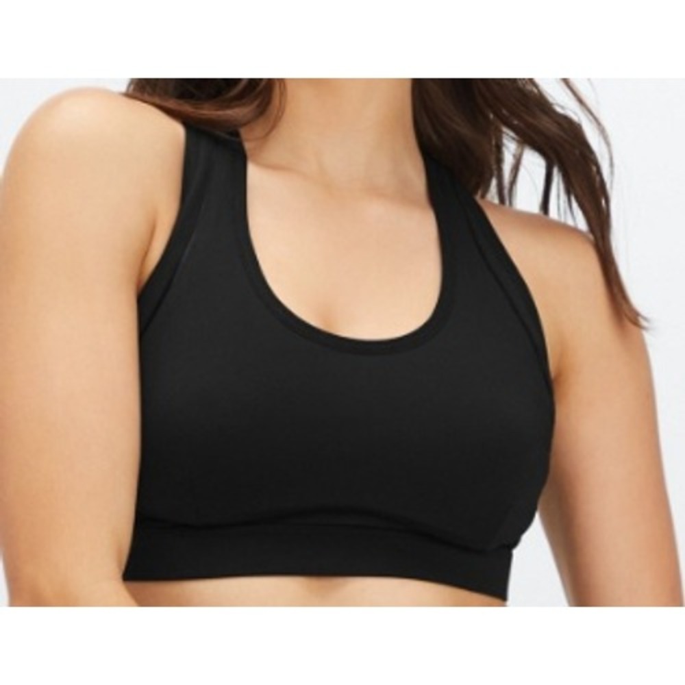 Fabletics Black Cross Back Large Sports Bra Tank Top Athletic Workout‎ Yoga